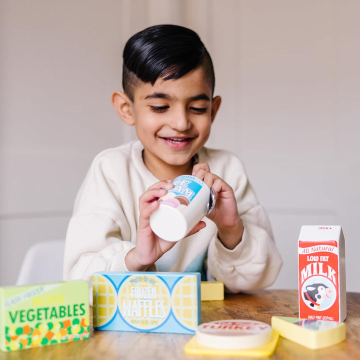 Melissa &amp; Doug, conjunto de alimentos de nevera, Anaranjado | 9...