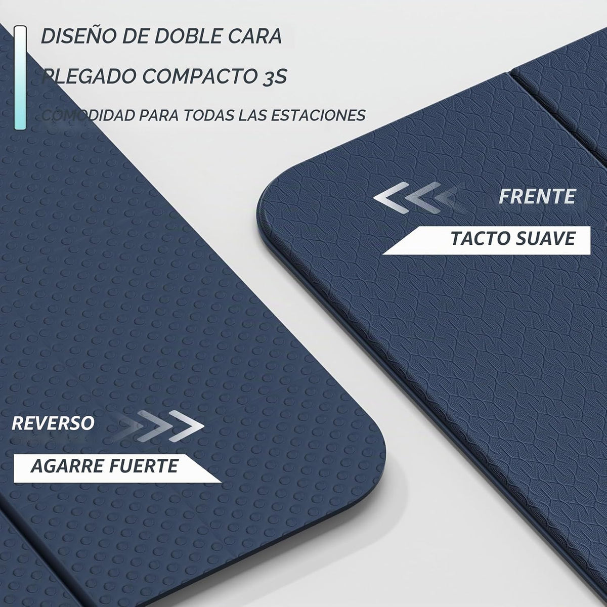 ILILI Alfombra de yoga plegable 71 * 24 * 0.3 pulgadas