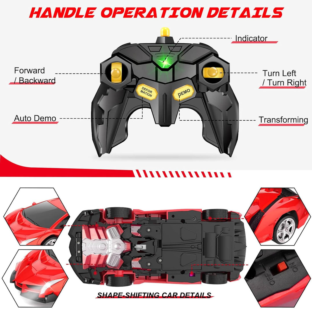 Dolanus Coche de Control Remoto - Coches RC de Robots Transformable...