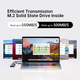 SSK Disco duro externo SSD de 256 GB, SSD portátil de hasta 550 MB\...