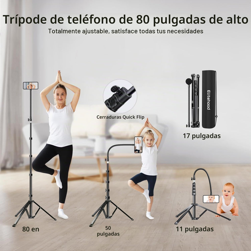 Elitehood Soporte magnético para trípode de teléfono Magsafe