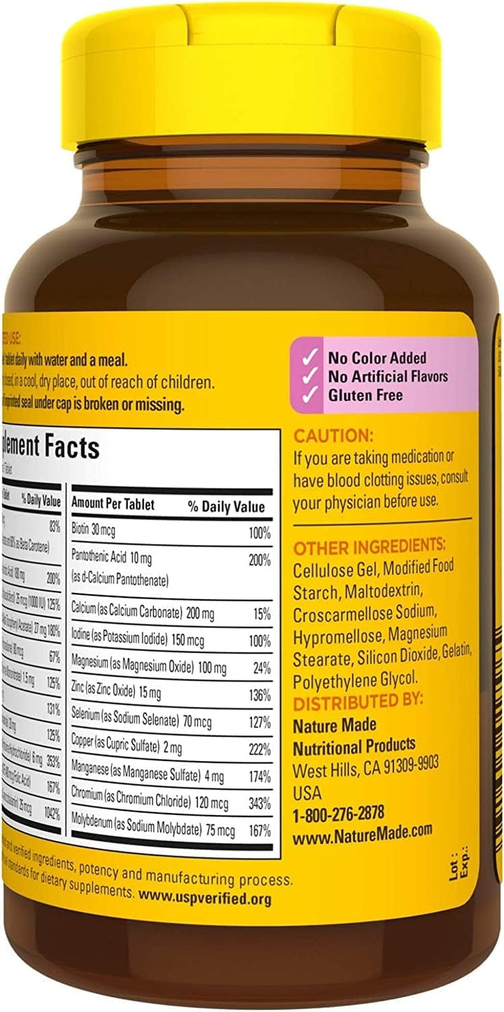 Nature Made Multi para Ella 50+ Tabletas de Vitaminas\/Minerales 90...