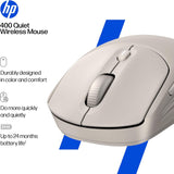 HP Ratón inalámbrico silencioso de 400, Bluetooth dual y 2.4 GHz, s...