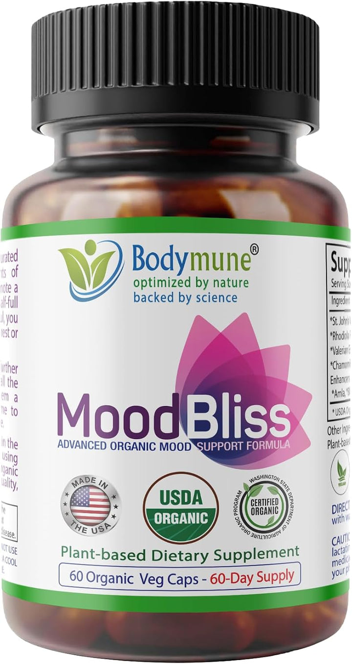 Bodymune Organic MoodBliss | Apoya un estado de ánimo tranquilo, re...