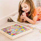 Melissa & Doug Bead Bouquet, juego de cuentas con más de 220 cuentas de madera, Total 1