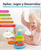 Best Learning Stack & Learn - Anillos apilables musicales de juguete para