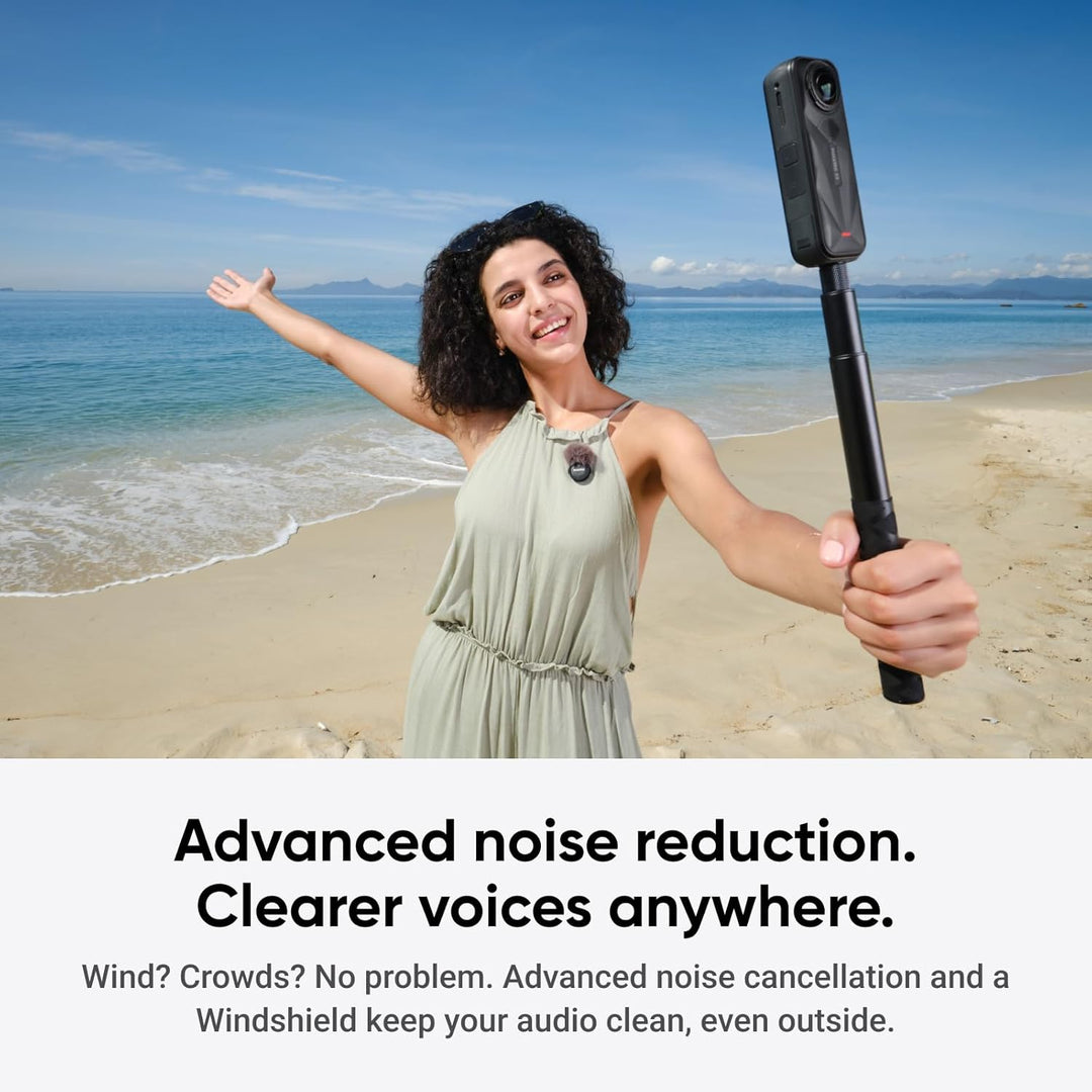Insta360 Mic Air (1 TX + 1 RX), Micrófono Inalámbrico con Cancelaci...