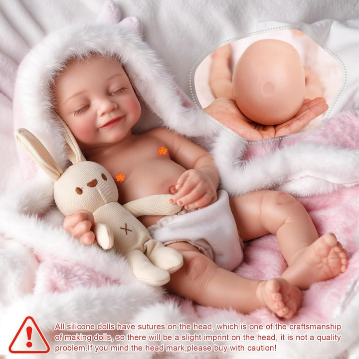 BABESIDE Muñeca bebé de silicona \u2013 Muñecas de bebé Reborn durm...
