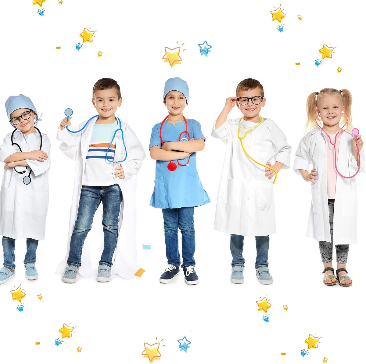 Paquete de 30 estetoscopios desechables a granel para niños