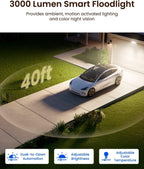 REOLINK TrackFlex Reflector WiFi, 4K 360° PTZ Cámara de reflector de doble