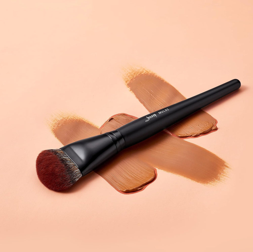 Jessup Pinceles de maquillaje de cara grande, 5 piezas