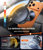 TORRAS - Aspiradora Magsafe 2026 para montaje de automóvil 【98+LBS de succión más fuerte y ultra imán】 Soportes magnéticos para teléfono para tu automóvil, soporte de teléfono ajustable de 360° para