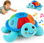 Peluche interactivo que arrastra la tortuga, juguete sensorial