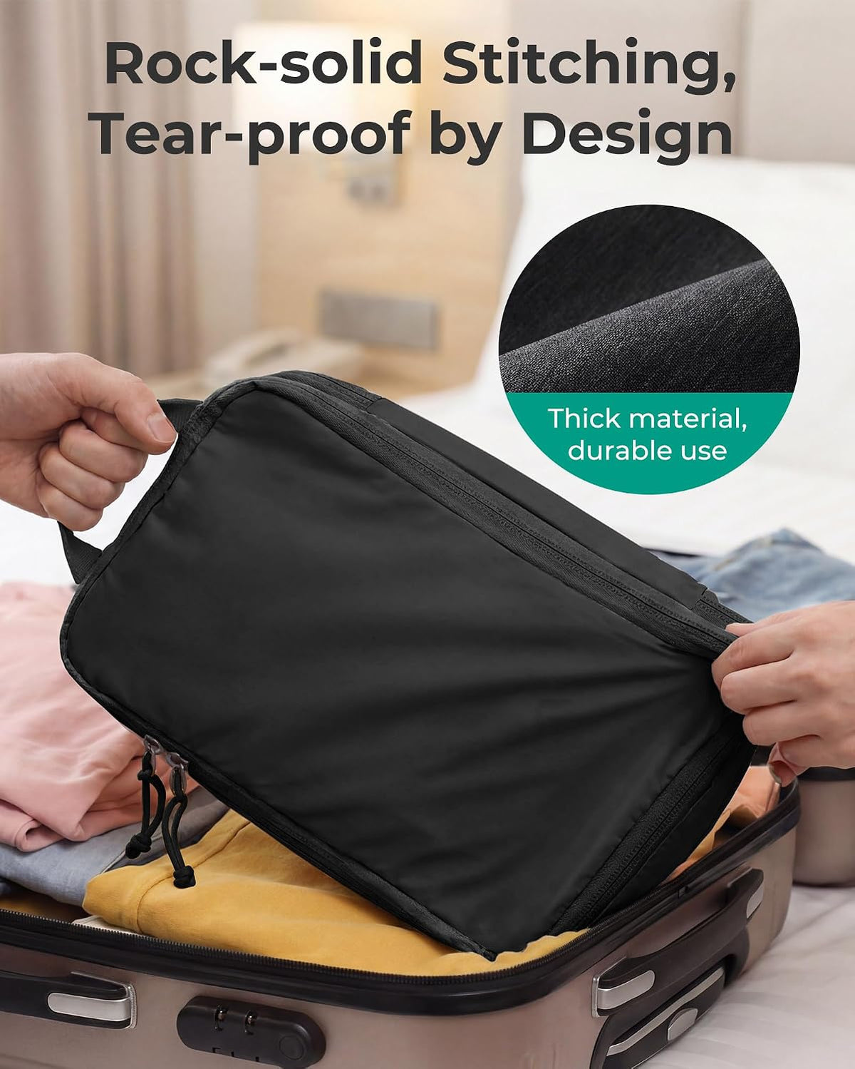 BAGSMART Cubos de compresión para artículos esenciales de viaje