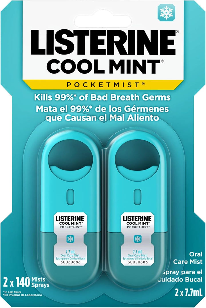 Listerine Cool Mint Pocketmist, Nebulizador de Cuidado Bucal para A...