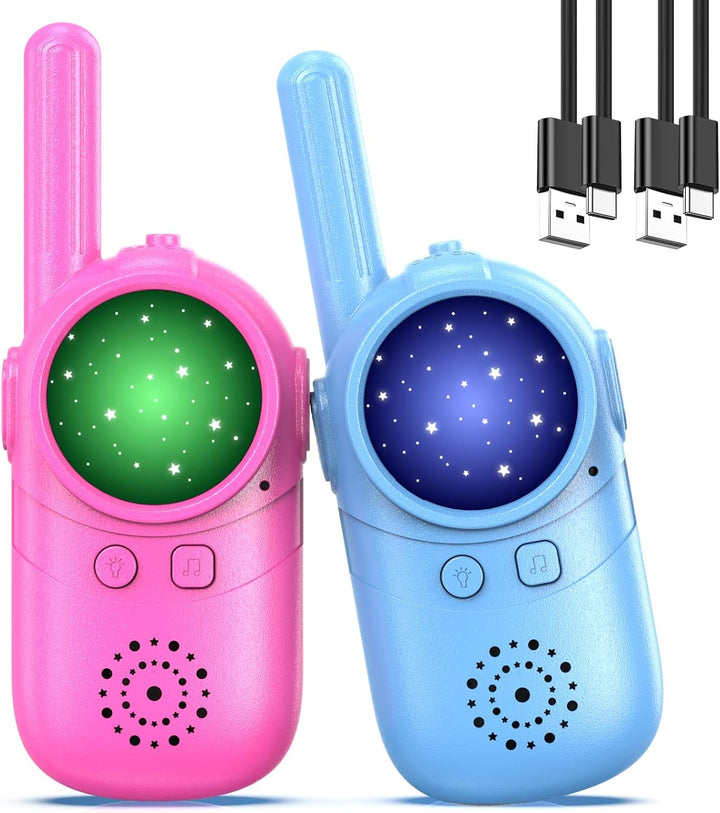 Inspireyes Walkie Talkies para niños recargables, rellenos de cesta...
