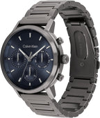 Reloj Calvin Klein para hombre CK Gauge multifunción - 41 mm - Movimiento de cuarzo 3H - Brazalete de acero inoxidable - Deportiva, moda premium para un look audaz - Regalo para él