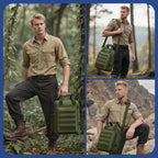 Bolsa de Mensajero Táctica ZHIERNA, Maletín Táctico para Laptop de Alta Resistencia con MOLLE, Bolso de Hombro para Hombre (Incluye Parche)
