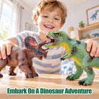 MUGEYMYD 8 piezas de juguetes de dinosaurios grandes para niños de 3 a 5