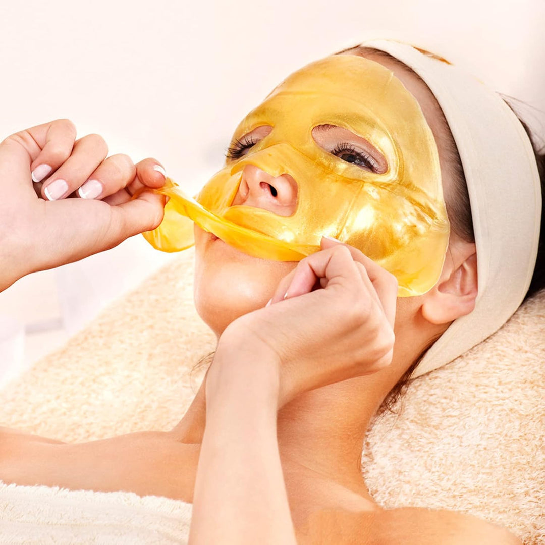 Jakuva Máscara facial de gel de oro de 24 quilates, parche facial d...