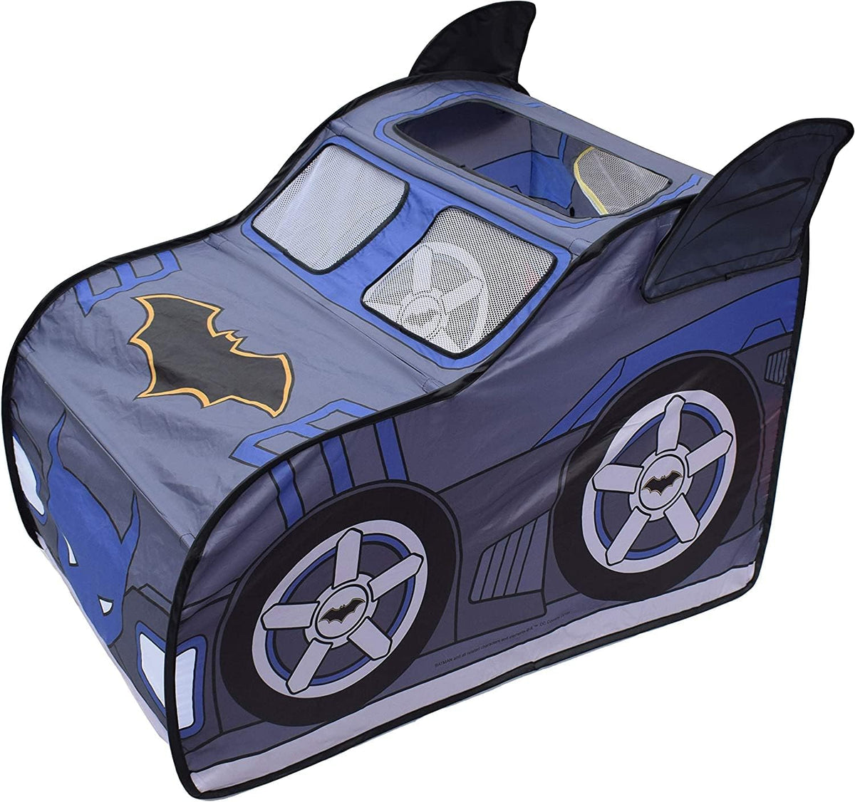 Batman Batmobile Tienda de Campaña Emergente – Casa de Juegos Grande para Interiores para Niños | Se Pliega para un Fácil Almacenamiento con Bolsa de Transporte Incluida | Exclusivo de Amazon – Sunny