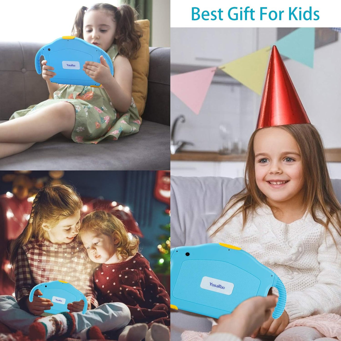Tablet para niños pequeños Tablet Android para niños con WiFi doble...