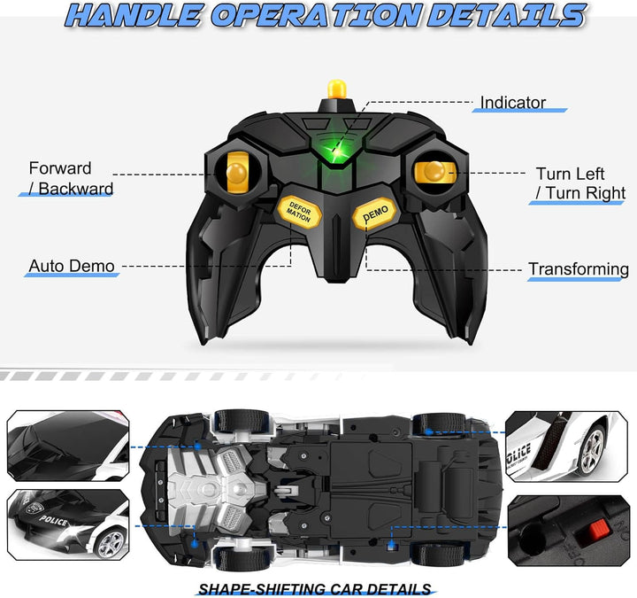 Britik Auto a control remoto transformable - Autos RC, transformaci...