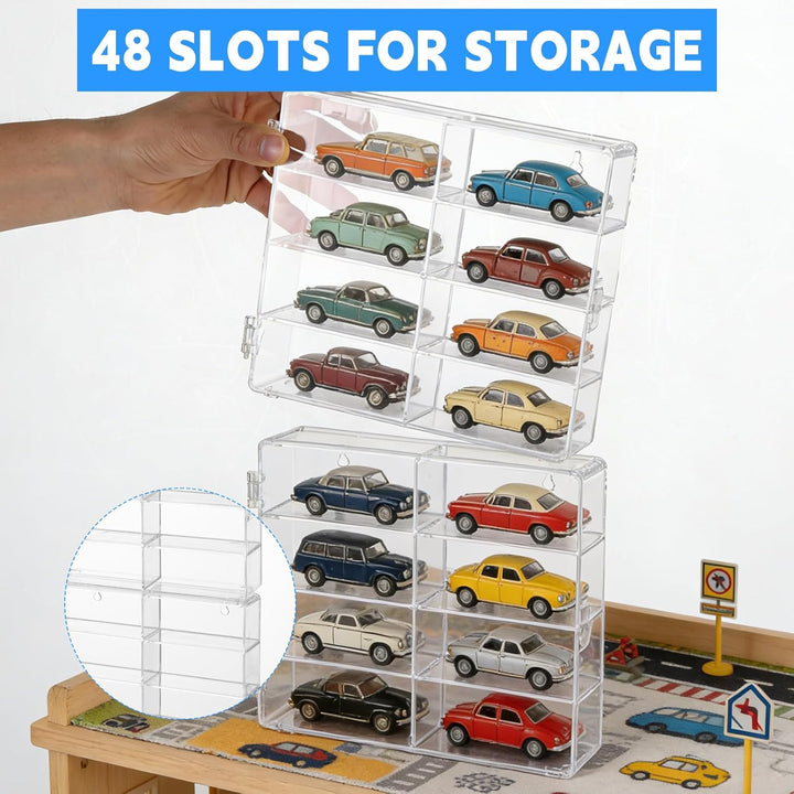 Estuche de exhibición de 6 piezas para autos de juguete a