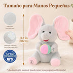 Peek a Boo Elefante de juguete, juguete musical interactivo para