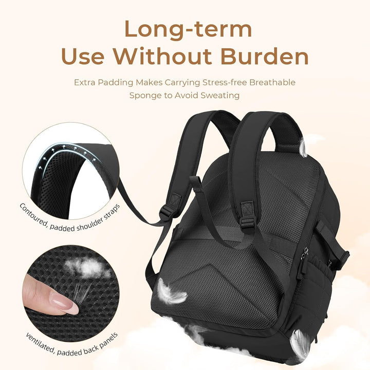 CLUCI Mochila para laptop de 17.3 pulgadas para mujer, mochila de v...