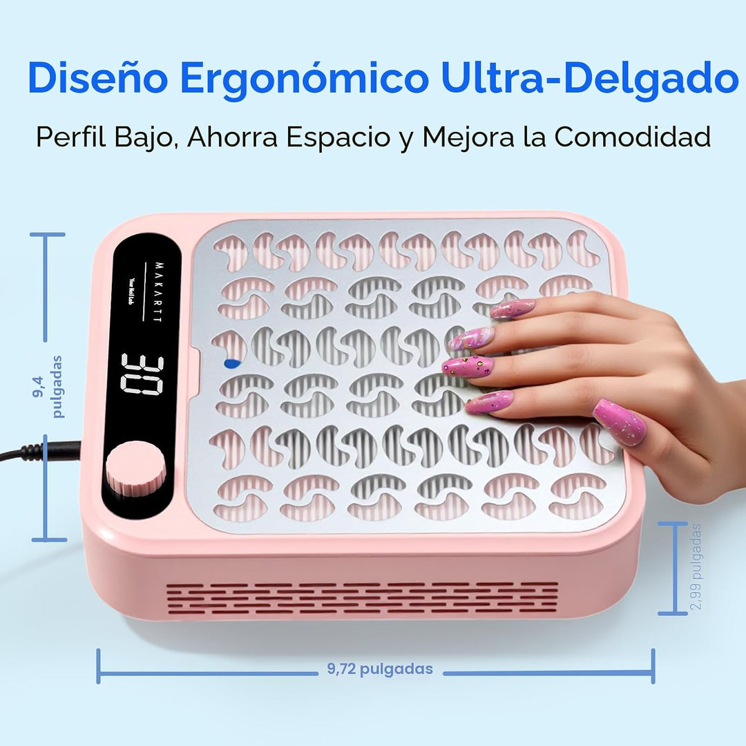 Makartt - Colector de polvo de uñas profesional con potente succión...
