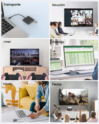 Adaptador USB-C a HDTV con salida HDTV 4K@60Hz, convertidor multi-AV para MacBook/Mac Pro Air iPad Pro y más dispositivos con puerto Type-C