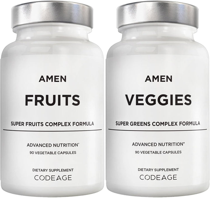 Amen Paquete de vitaminas Fruits + Veggies, cápsulas multivitamínic...