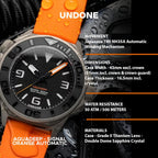 UNDONE Aqua Collection - Reloj automático para hombre, relojes de buceo para hombre