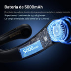 JISULIFE Ventilador de cuello portátil actualizado: collarín manos...