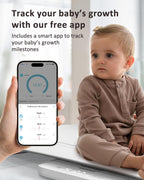 GROWNSY Báscula Inteligente para Bebés/Mascotas, Báscula Digital de Peso para Bebés con Aplicación para Rastrear el Crecimiento de Bebés, Niños Pequeños, Cachorros y Gatos—Soporta Hasta 330 libras