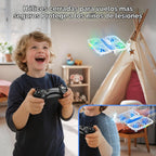 HOFMOC - Mini dron para niños, 5 modos de luz, protectores de hélice