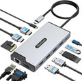 Docking Station USB C Hub Multiport adaptador Triple Display