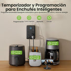 GHome Smart Extensor de tomacorriente, protector de sobretensiones con 3 regletas inteligentes controladas individualmente y 3 puertos USB inteligentes, enchufes inteligentes que funcionan con Alexa