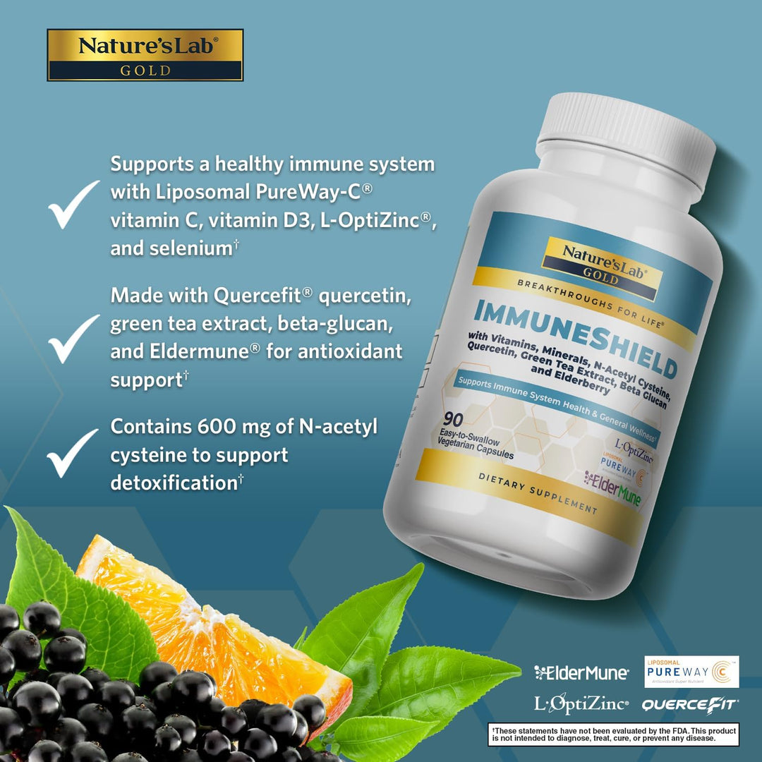 Nature's Lab Gold ImmuneShield - Apoya la salud del sistema inm...