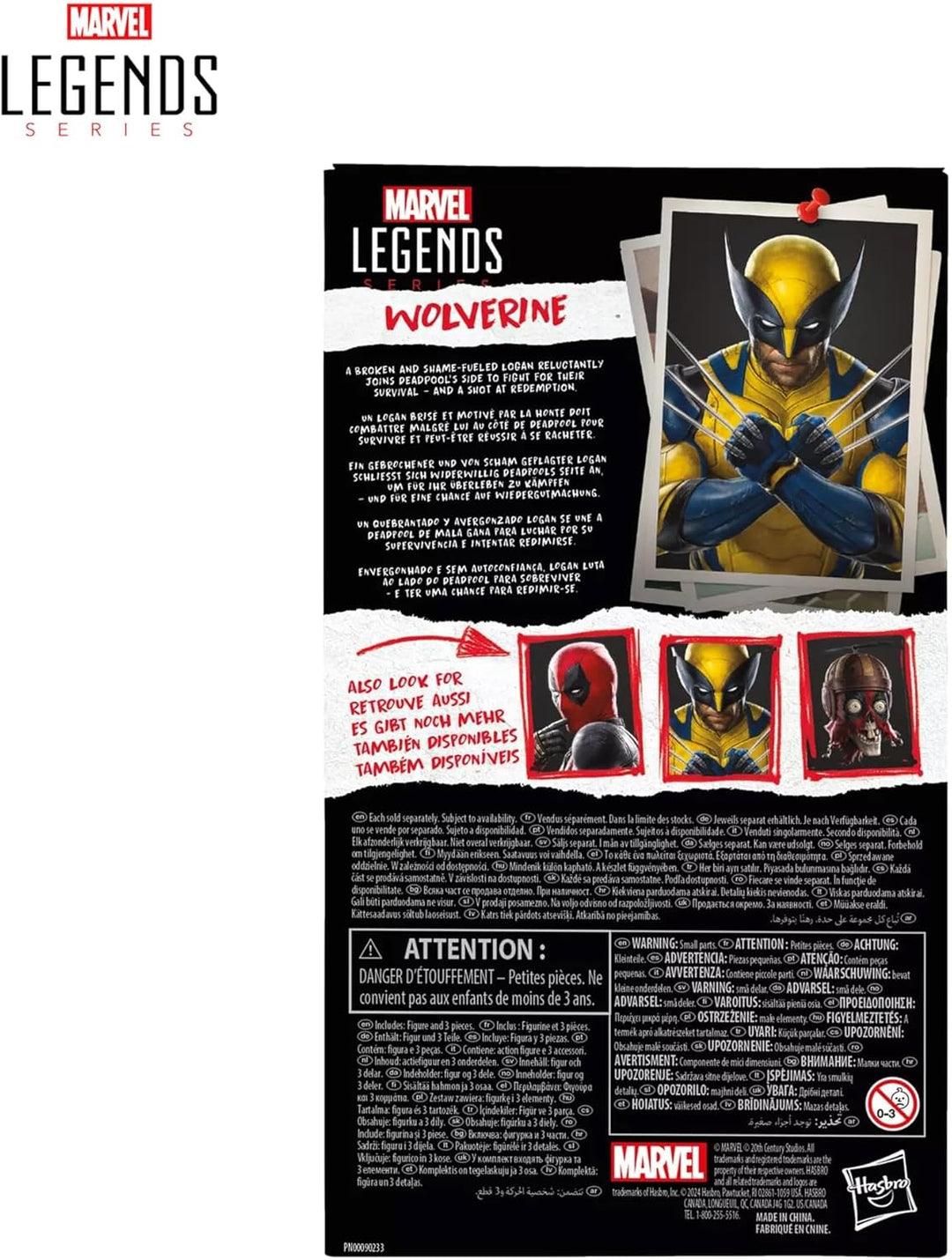 Serie de leyendas de Marvel: Figura de acción coleccionable de 6 pu...