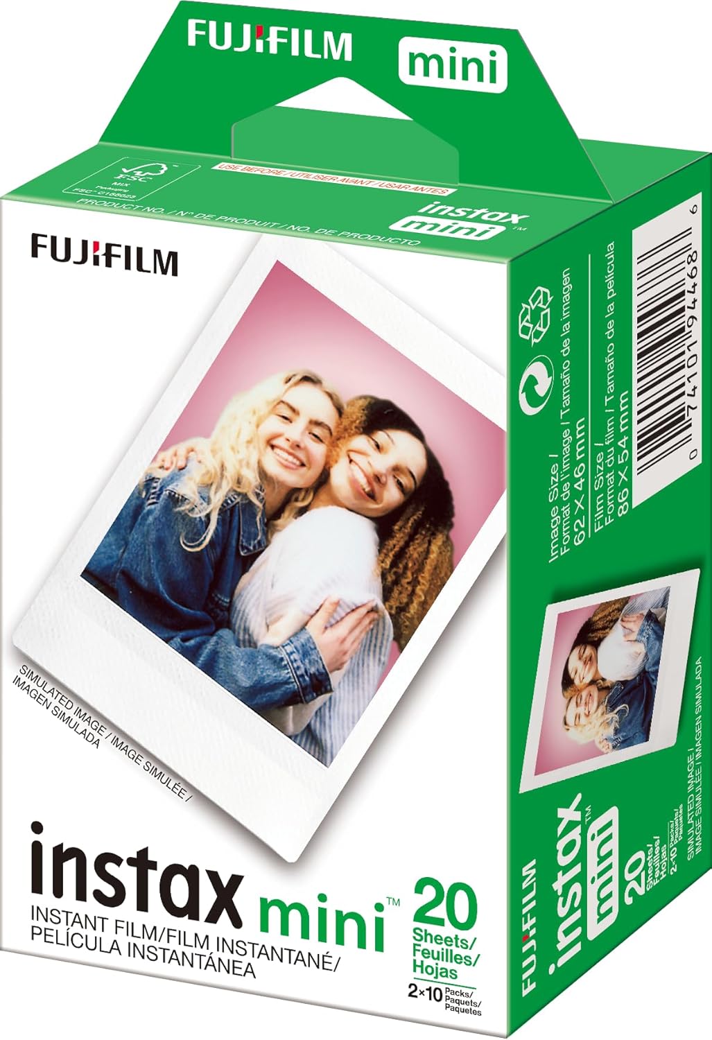 Fujifilm Instax Mini Twin Pack - Paquete de película instantánea (1...