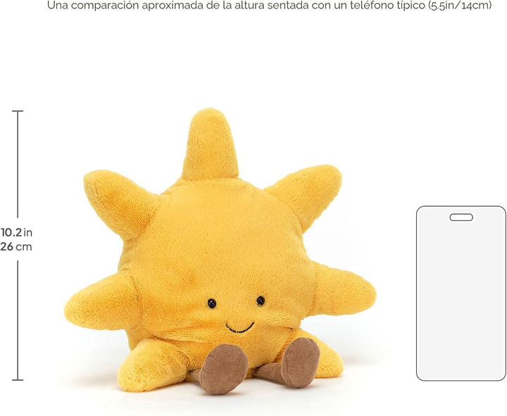 Jellycat Amuseables - Juguete de peluche de sol, mediano de 12 pulg...