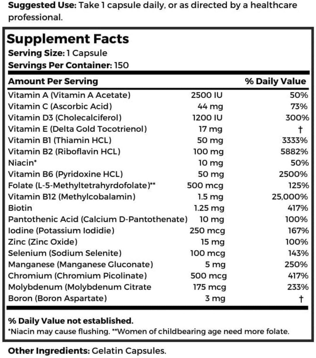 Dr Clark Store CRaNiULS (Multi Vitaminas y Minerales), 520 mg 150 C...