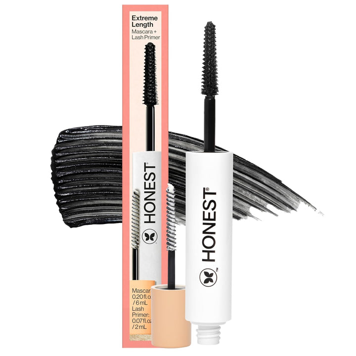 Honest Beauty Mascara de longitud extrema + base para pestañas 2 en...