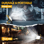 Luces de trabajo LED con soporte, luz de trabajo ajustable (1 cabezal