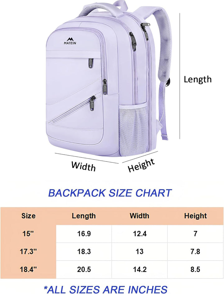 MATEIN - Mochila extra grande para portátil para mujeres, 50 L, de...