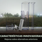 Medidor de lluvia de precisión Tropo, aprobado por CoCoRaHS, de alta capacidad, unidades duales