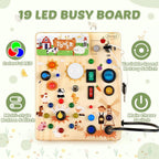 Joyreal Tablero de madera para niños pequeños - Juguetes Montessori para