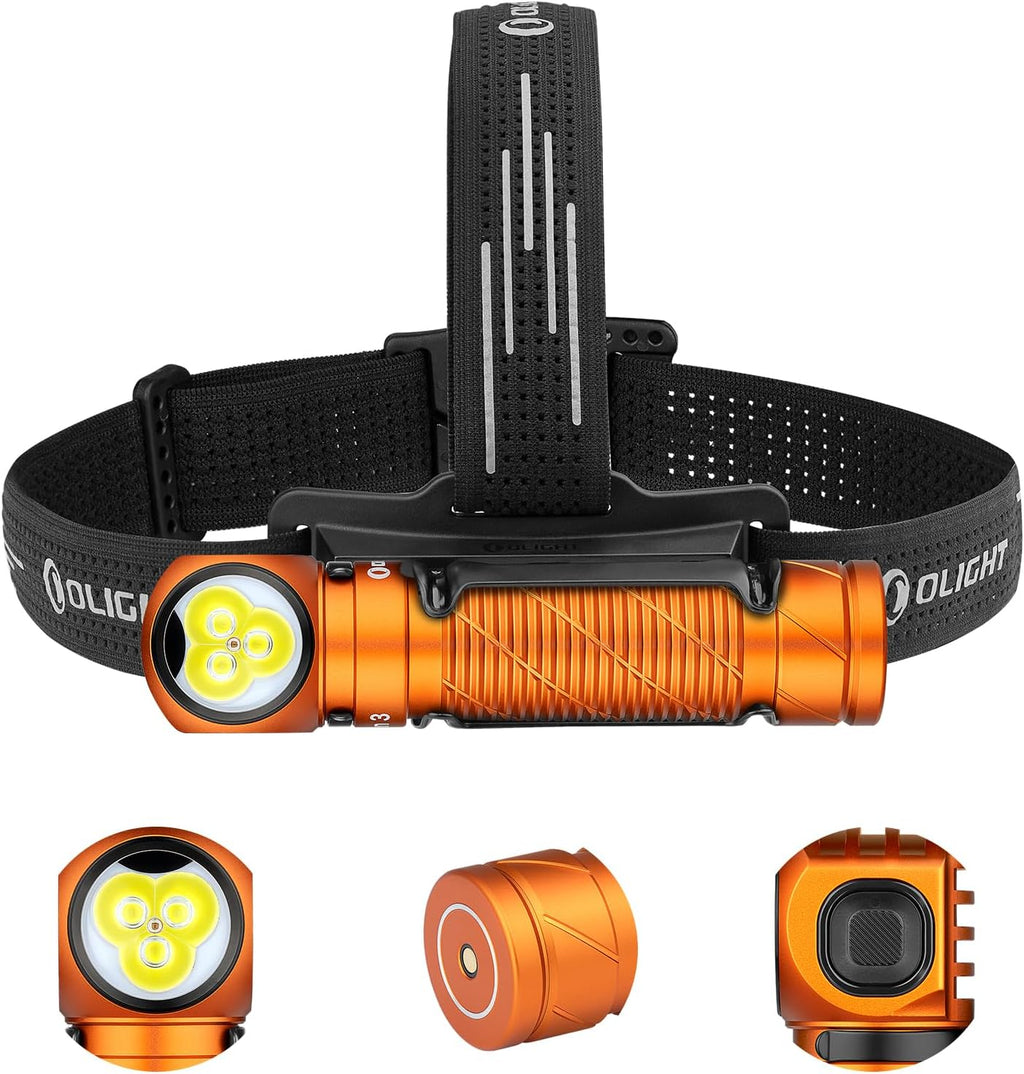 Lámpara OLIGHT Perun 3 - Linterna frontal recargable, luz roja, impermeable